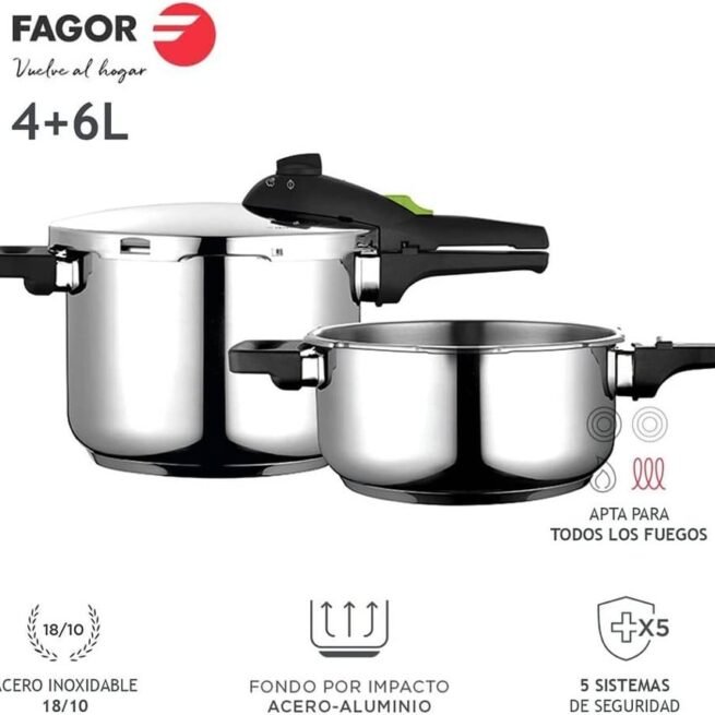 Panela Super Rápida Rapid 4-6L Inox 18/10 FAGOR