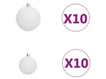 Árvore Natal VIDAXL artificial c/ 300 luzes LED, bolas e neve (210 cm)