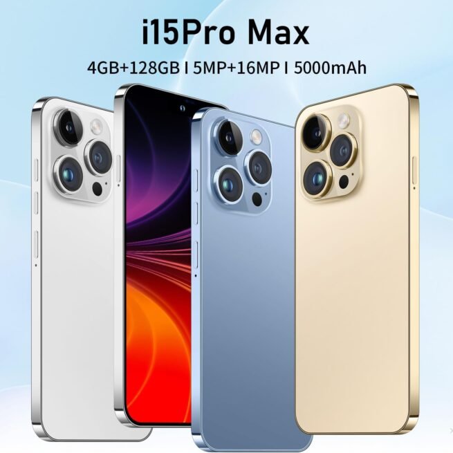 Qimhai ip15pro desbloqueado telefone móvel 6.7 Polegada 4g android 4gb ram + 128gb rom duplo sim