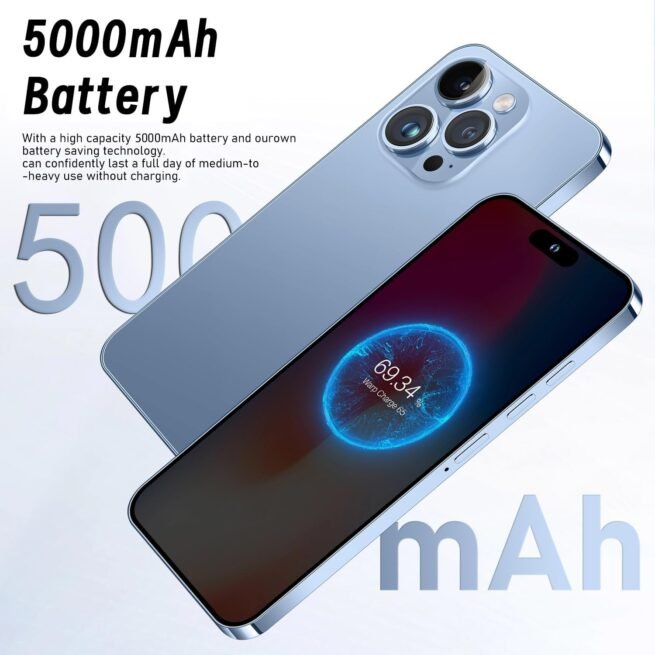 Qimhai ip15pro desbloqueado telefone móvel 6.7 Polegada 4g android 4gb ram + 128gb rom duplo sim