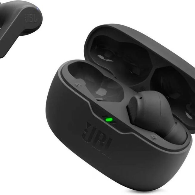 Auriculares Bluetooth True Wireless JBL Wave Beam (In Ear - Microfone - Preto)