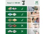 Berbequim BOSCH Easydrill 18V-40 (2X 2,0Ah) + Al18V-20