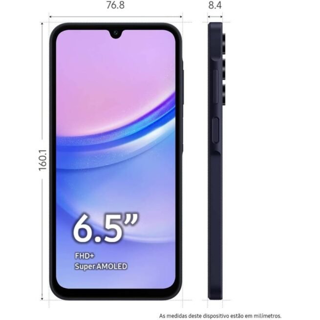 Smartphone SAMSUNG Galaxy A15 (6,5'' - 8 GB - 256 GB - Preto)