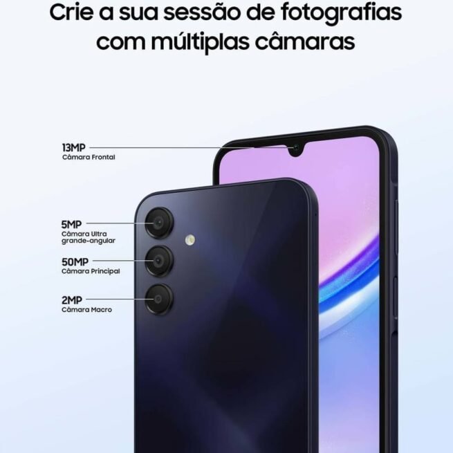 Smartphone SAMSUNG Galaxy A15 (6,5'' - 8 GB - 256 GB - Preto)