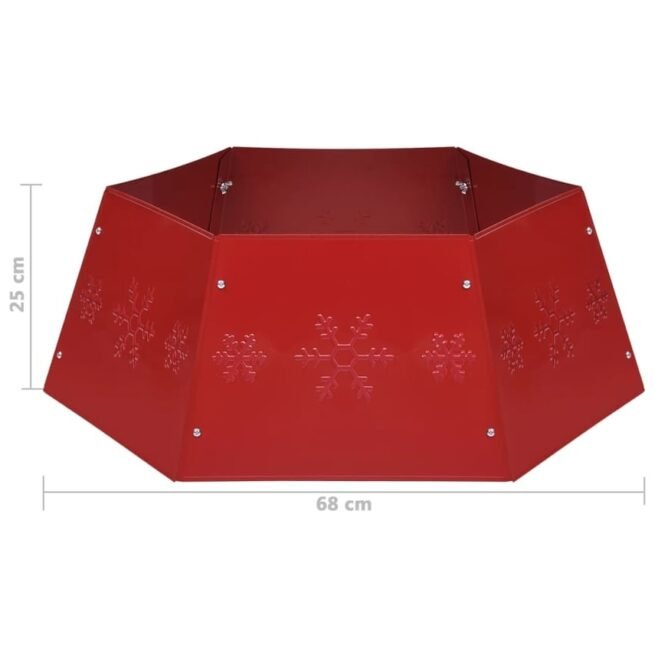 Saia de árvore de natal Vermelho Metal (Ø68x25 cm)