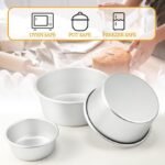 12 Peças set Alumínio Round Cake Pans Bakeware Sets com 4 polegadas, 6 polegadas, 8 polegadas, 9 polegadas, 10 polegadas