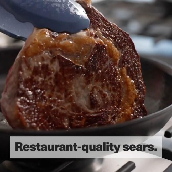 Misen Frigideira de aço carbono pré-temperada de 25cm