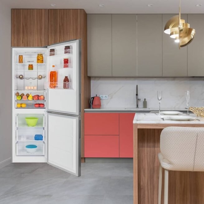 Frigorífico Combinado BECKEN Boostcooling BC4322 IX (No Frost - 185 cm - 323 L - Inox)