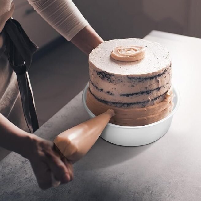 12 Peças set Alumínio Round Cake Pans Bakeware Sets com 4 polegadas, 6 polegadas, 8 polegadas, 9 polegadas, 10 polegadas