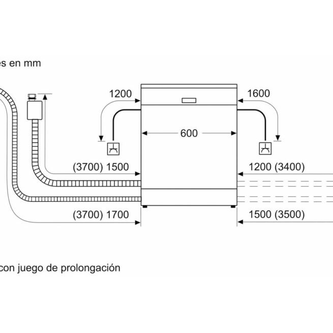 Máquina de Lavar Loiça BOSCH SMS25AW05E (12 Conjuntos - 60 cm - Branco)