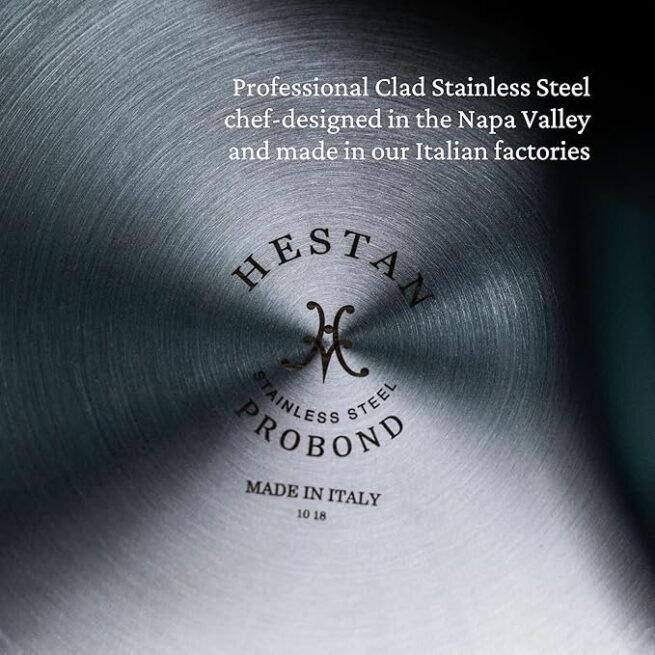 Hestan - Coleção ProBond Conjunto profissional de panelas antiaderentes TITUM de aço inoxidável