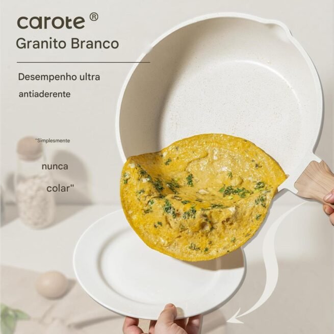 CAROTE Conjunto de 21 panelas e frigideira antiaderente