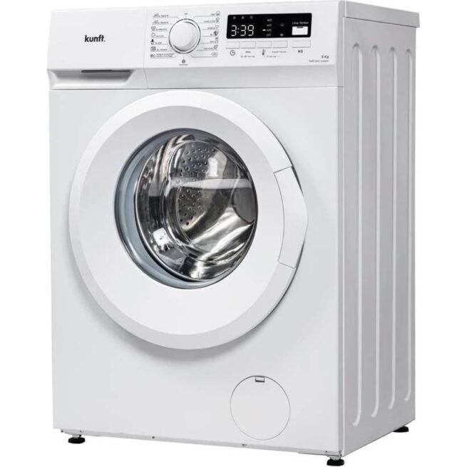 Máquina de Lavar Roupa KUNFT KWM8809 (8 kg - 1400 rpm - Branco)