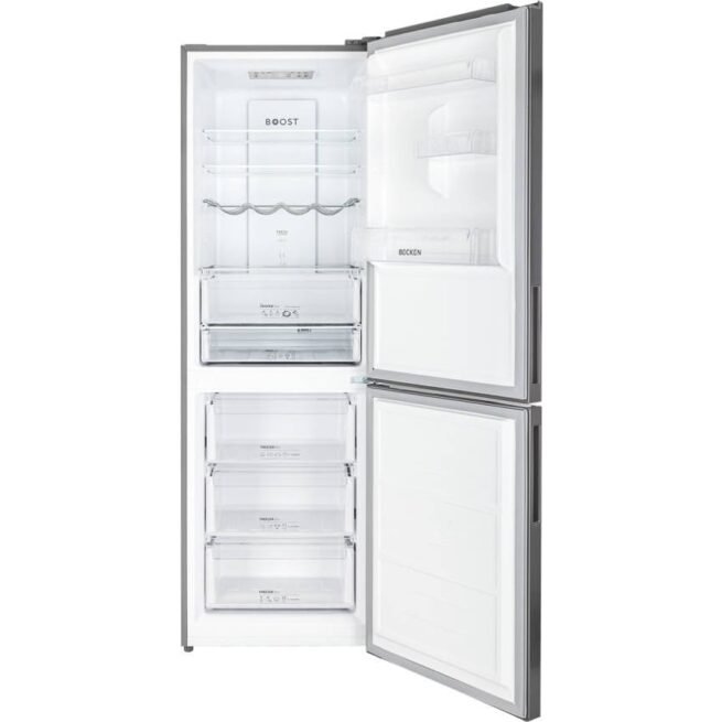 Frigorífico Combinado BECKEN Boostcooling BC4322 IX (No Frost - 185 cm - 323 L - Inox)