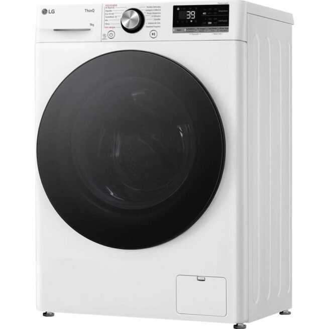 Máquina de Lavar Roupa LG F2WR7S9SGW (9 kg - 1200 rpm - Branco)